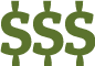 Dollar sign icon